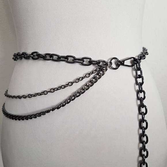 Deep Gray Chain Belt - Picture 3 of 6
